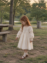 Rose Lace Cotton Dress