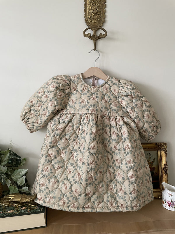 Rose Lace Padded Dress