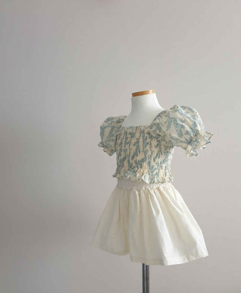 Franc Top & Skirt Set _ Blue