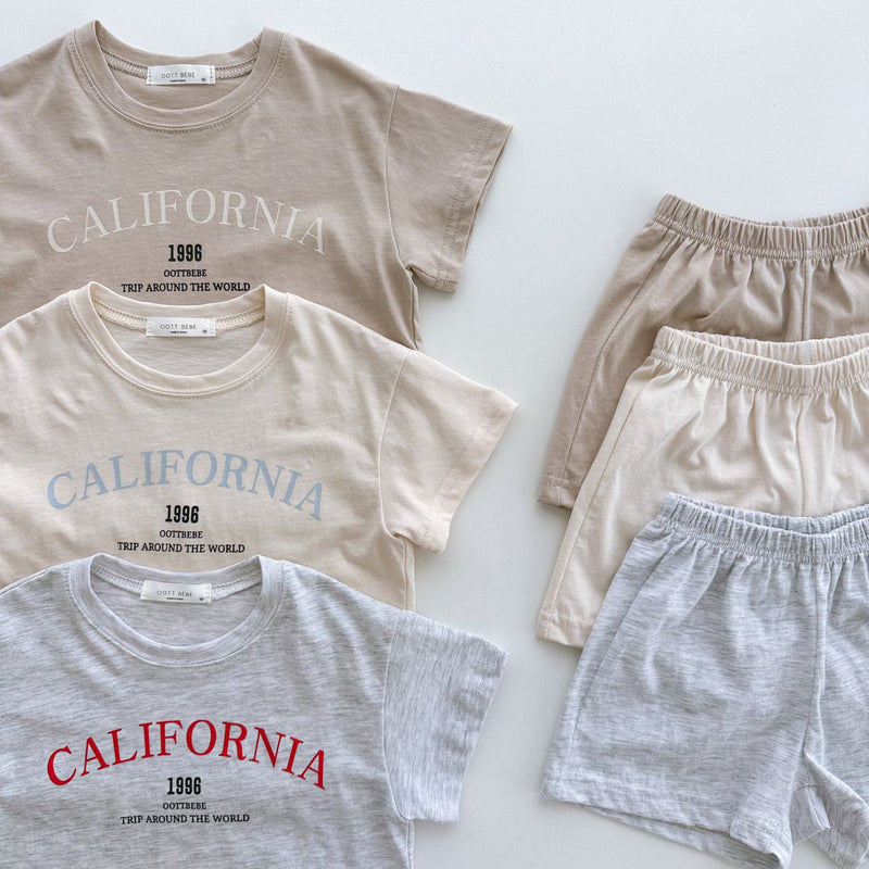 California Top & Shorts Set _3 Colours