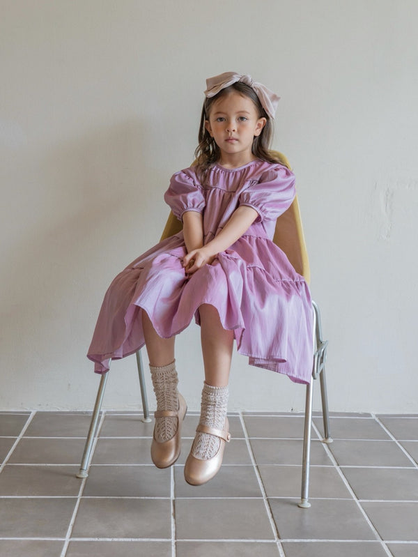 Pearly Asymmetric Dress _Purple