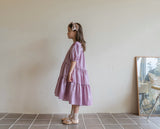 Pearly Asymmetric Dress _Purple