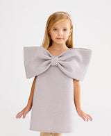 Ariel Bow Dress_Silver