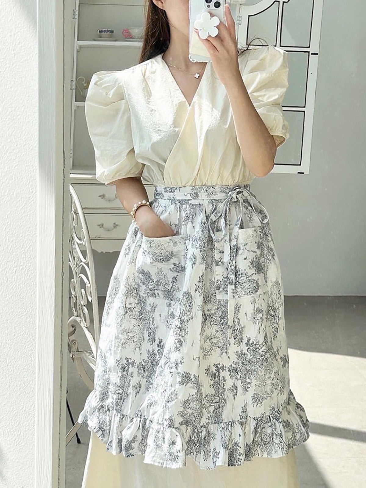 Yoli Silk wrap skirt ｜くらすこと オンラインストア