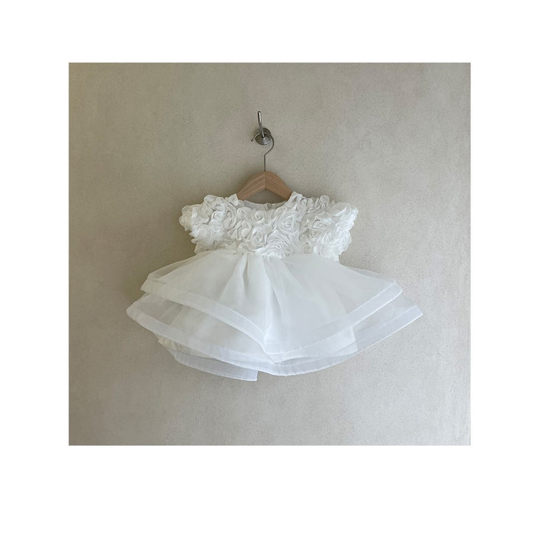 White Rose Baby Dress